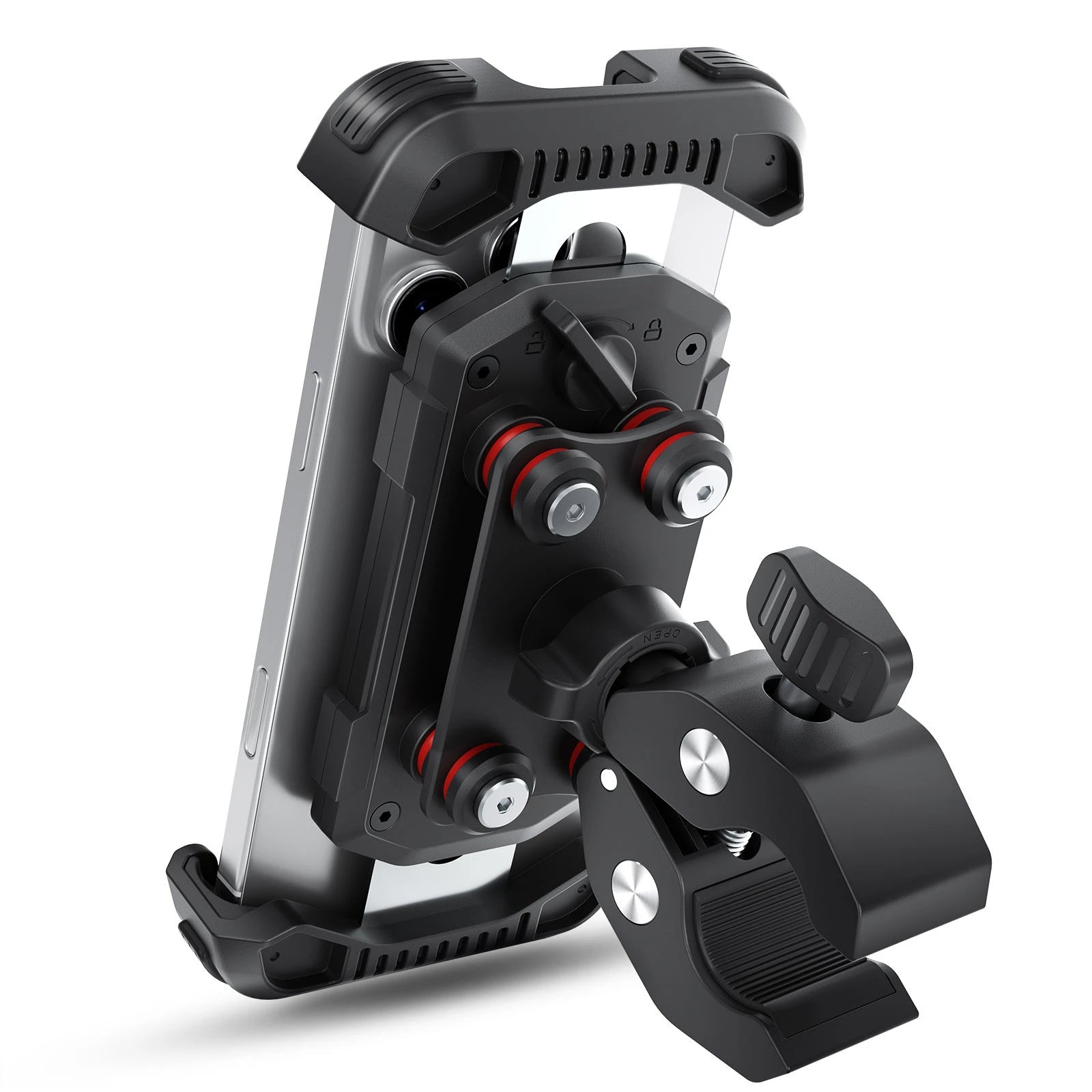 360 Degree Rotation Adjustable Waterproof Flexible ABS Magnet Smart Tracking Bicycle Motorcycle Desk Phone Mount Automatic Bike