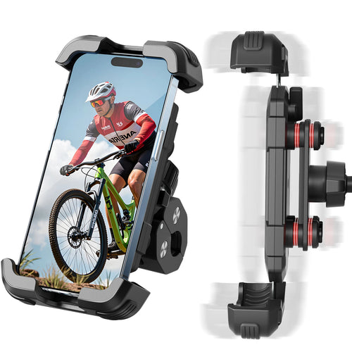 360 Degree Rotation Adjustable Waterproof Flexible ABS Magnet Smart Tracking Bicycle Motorcycle Desk Phone Mount Automatic Bike