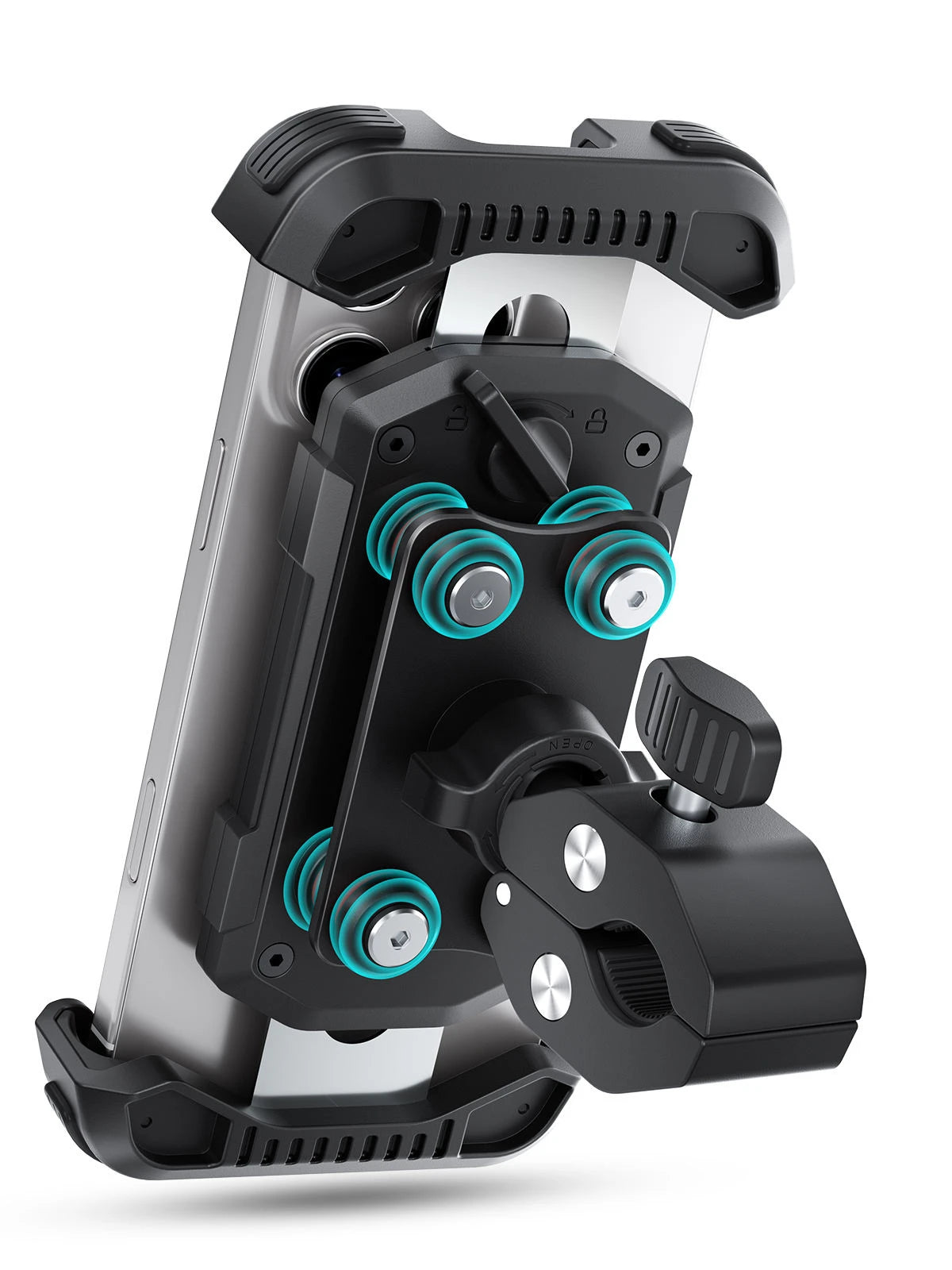 360 Degree Rotation Adjustable Waterproof Flexible ABS Magnet Smart Tracking Bicycle Motorcycle Desk Phone Mount Automatic Bike