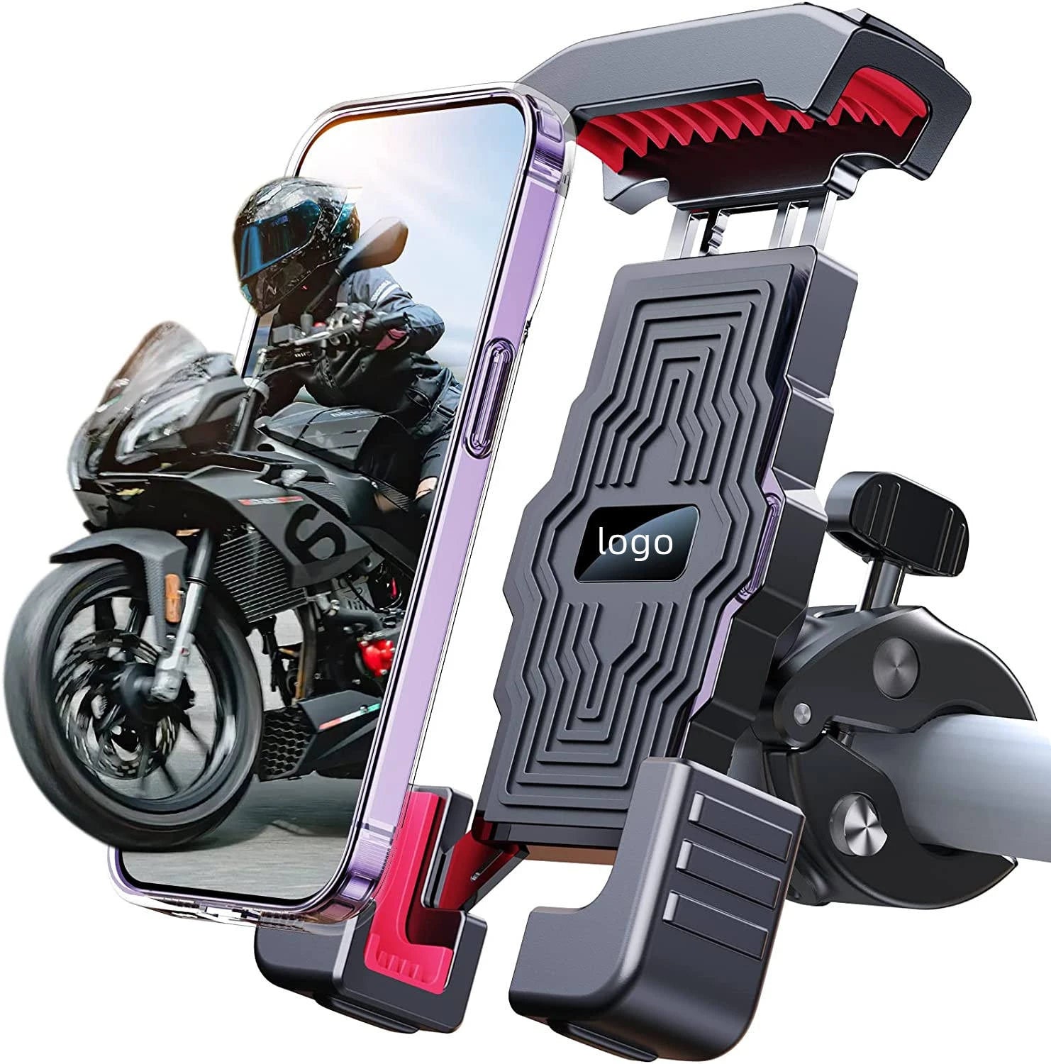 360 Degree Rotation Adjustable Waterproof Flexible ABS Magnet Smart Tracking Bicycle Motorcycle Desk Phone Mount Automatic Bike
