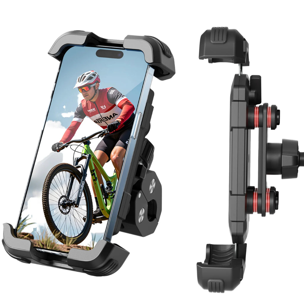 360 Degree Rotation Adjustable Waterproof Flexible ABS Magnet Smart Tracking Bicycle Motorcycle Desk Phone Mount Automatic Bike