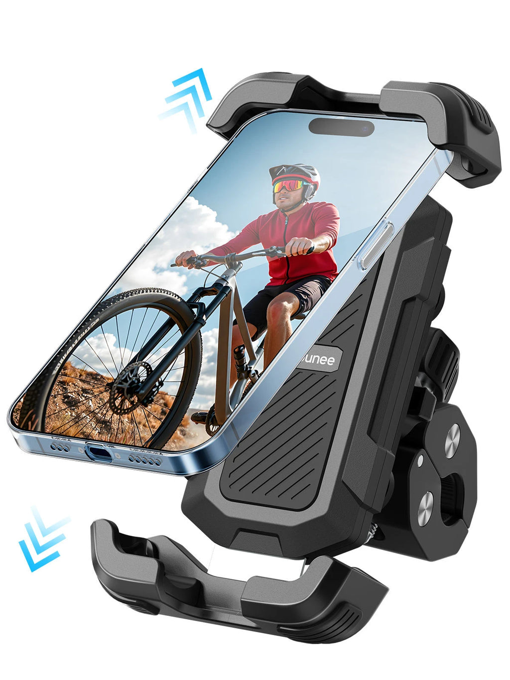 360 Degree Rotation Adjustable Waterproof Flexible ABS Magnet Smart Tracking Bicycle Motorcycle Desk Phone Mount Automatic Bike