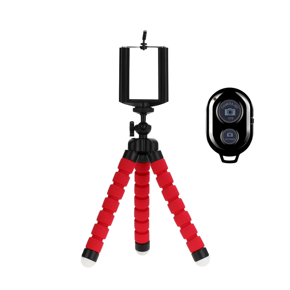 Flexible Phone Tripod with Bluetooth Remote