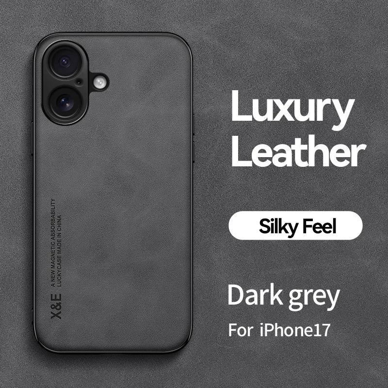 Shockproof Case for iPhone 17 Pro Max 17 Air Protective Cover Magnetic Car Holder Phone Coque Fundas For iPhone 16 Pro 16E