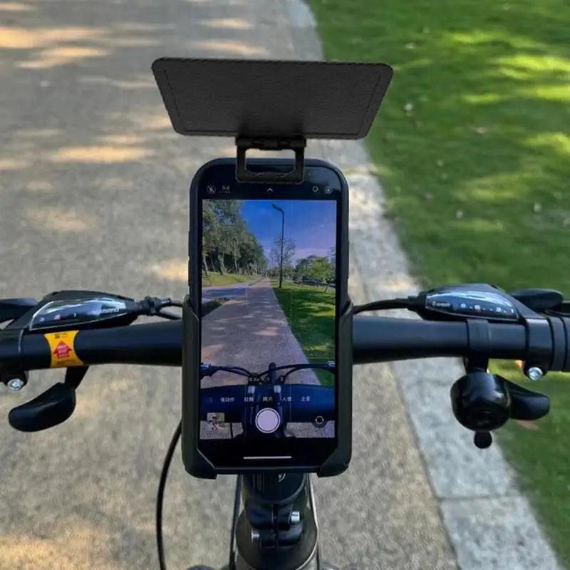 Mobile Phone Sunshade Anti-Glare Sun Shade for Phones Cellphone UV Protection Cover Folding Smartphone Sunshade for Car Bike