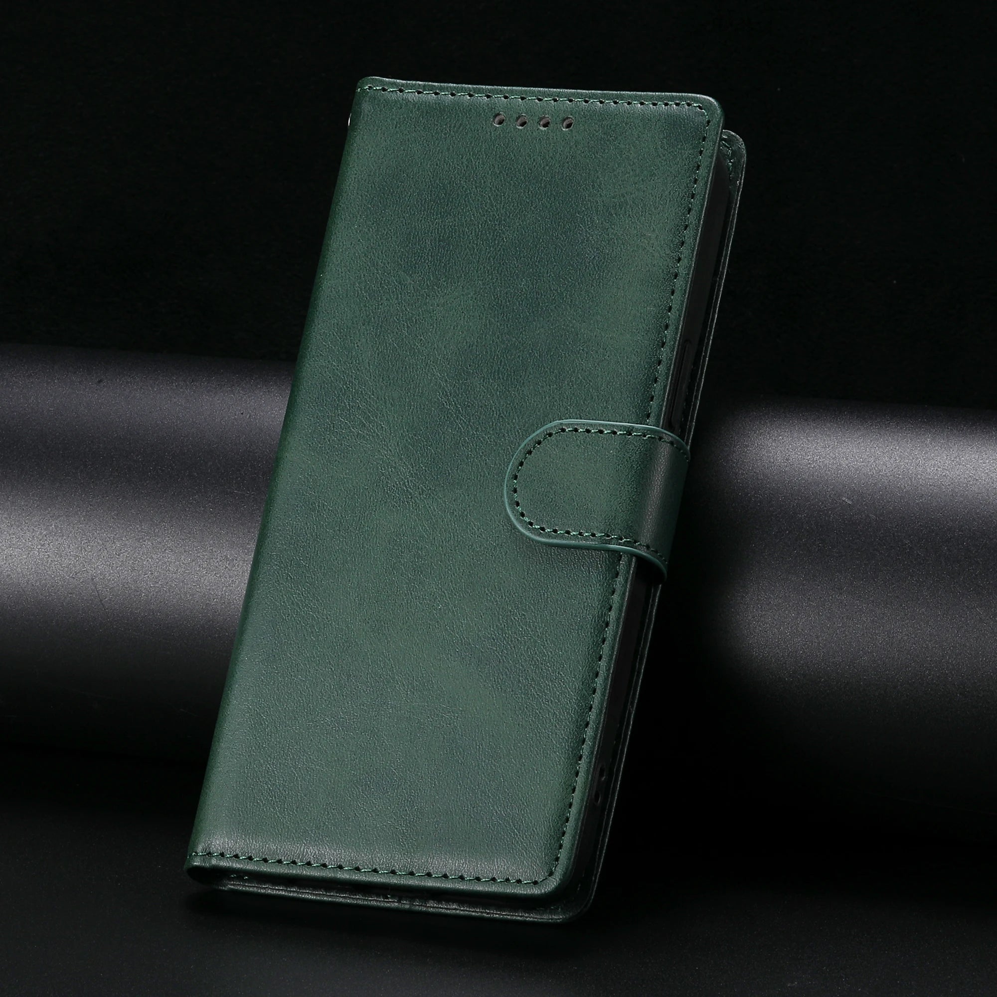 Professional Leather Wallet Case with Card Slots Compatible with Samsung