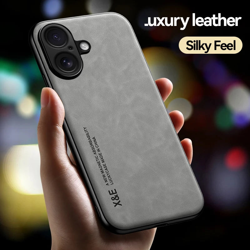 Shockproof Case for iPhone 17 Pro Max 17 Air Protective Cover Magnetic Car Holder Phone Coque Fundas For iPhone 16 Pro 16E