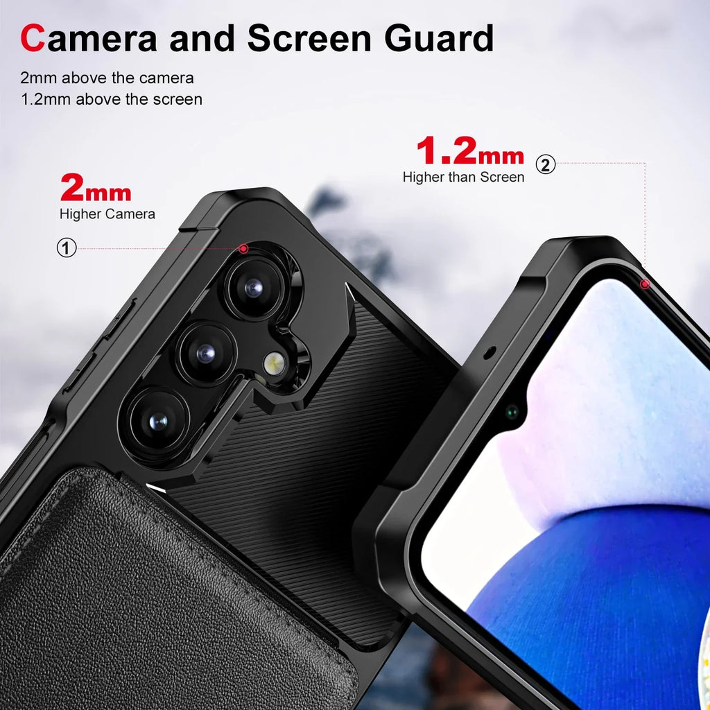 For Samsung S26 S25 S24 S23 S22 Ultra Plus FE A57 A37 A17 A56 A36 A16 A55 A35 A15 Wallet Case with Card Holder Slot Phone Cover