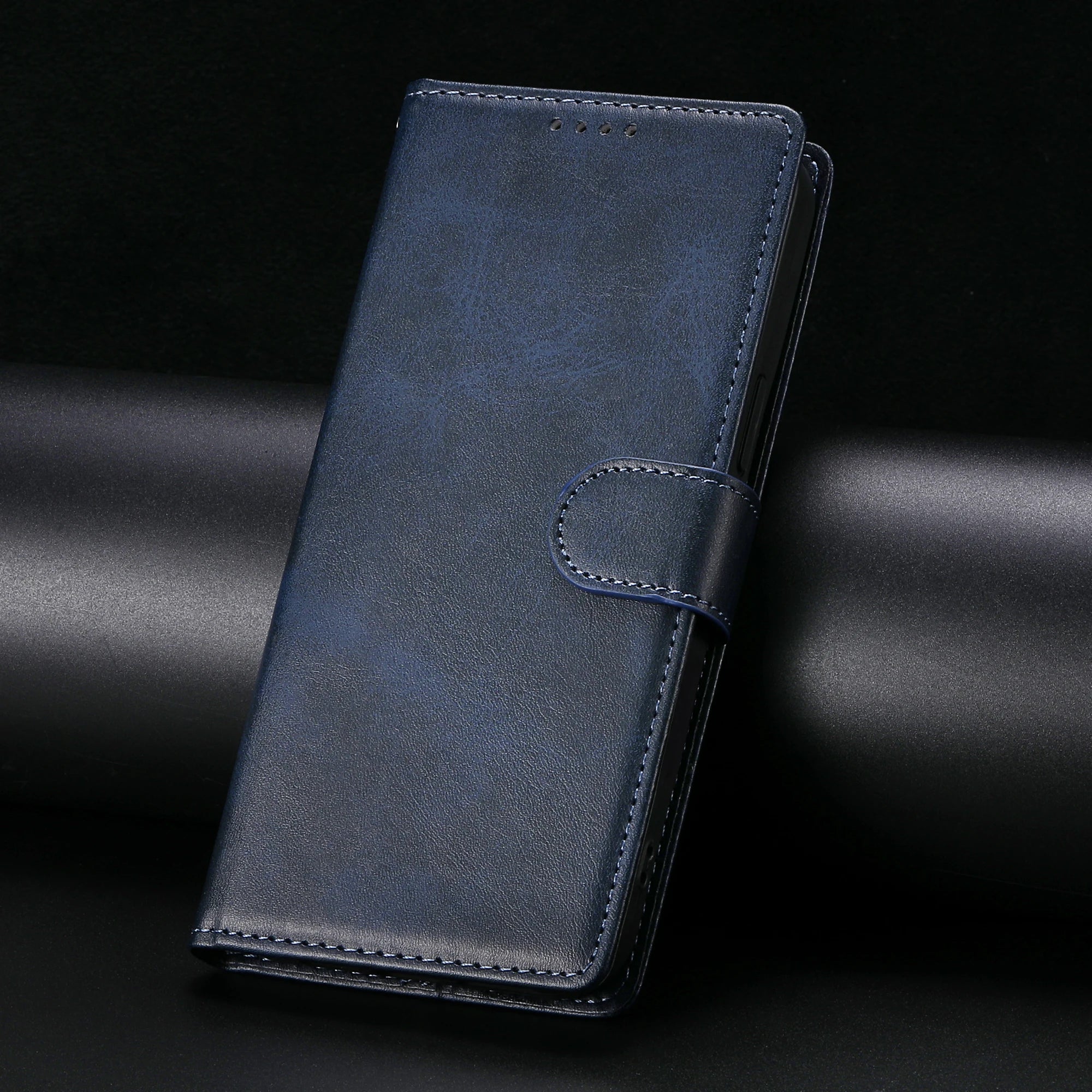 Professional Leather Wallet Case with Card Slots Compatible with Samsung