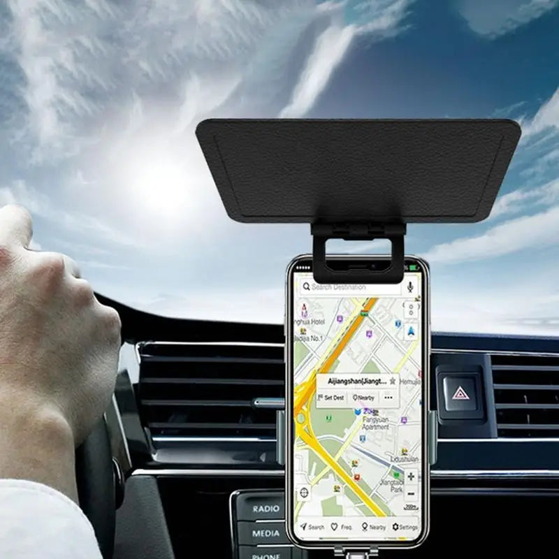 Mobile Phone Sunshade Anti-Glare Sun Shade for Phones Cellphone UV Protection Cover Folding Smartphone Sunshade for Car Bike