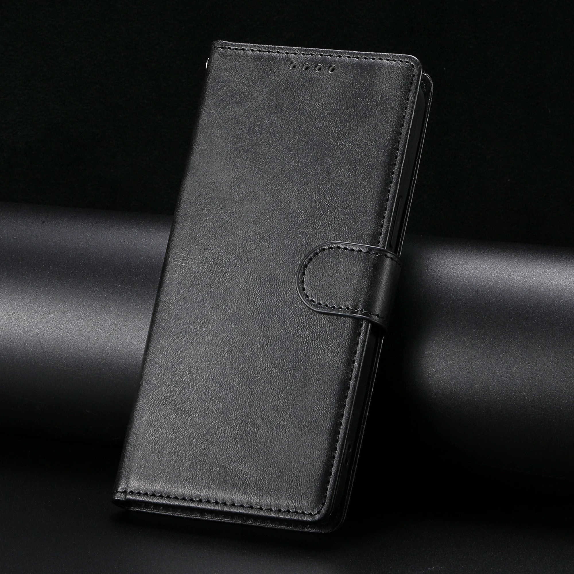 Professional Leather Wallet Case with Card Slots Compatible with Samsung