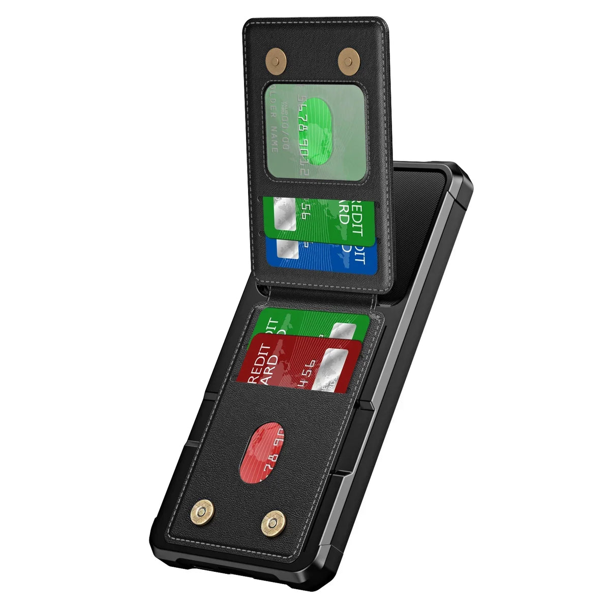 For Samsung S26 S25 S24 S23 S22 Ultra Plus FE A57 A37 A17 A56 A36 A16 A55 A35 A15 Wallet Case with Card Holder Slot Phone Cover
