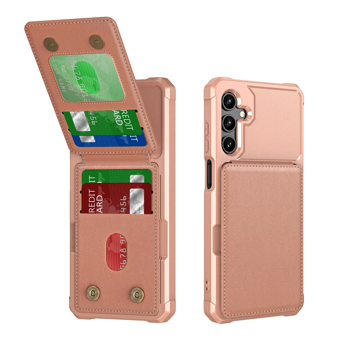 For Samsung S26 S25 S24 S23 S22 Ultra Plus FE A57 A37 A17 A56 A36 A16 A55 A35 A15 Wallet Case with Card Holder Slot Phone Cover