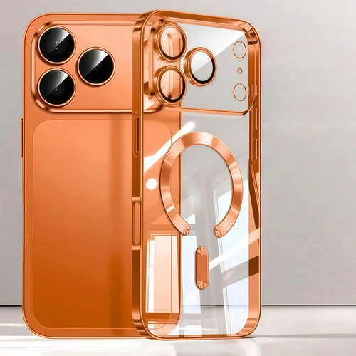 Camera Protection Clear Luxury Plating Cover Soft TPU Drop Protective With Magnetic Phone Case For IPhone17Pro Max/17Pro/Air/17