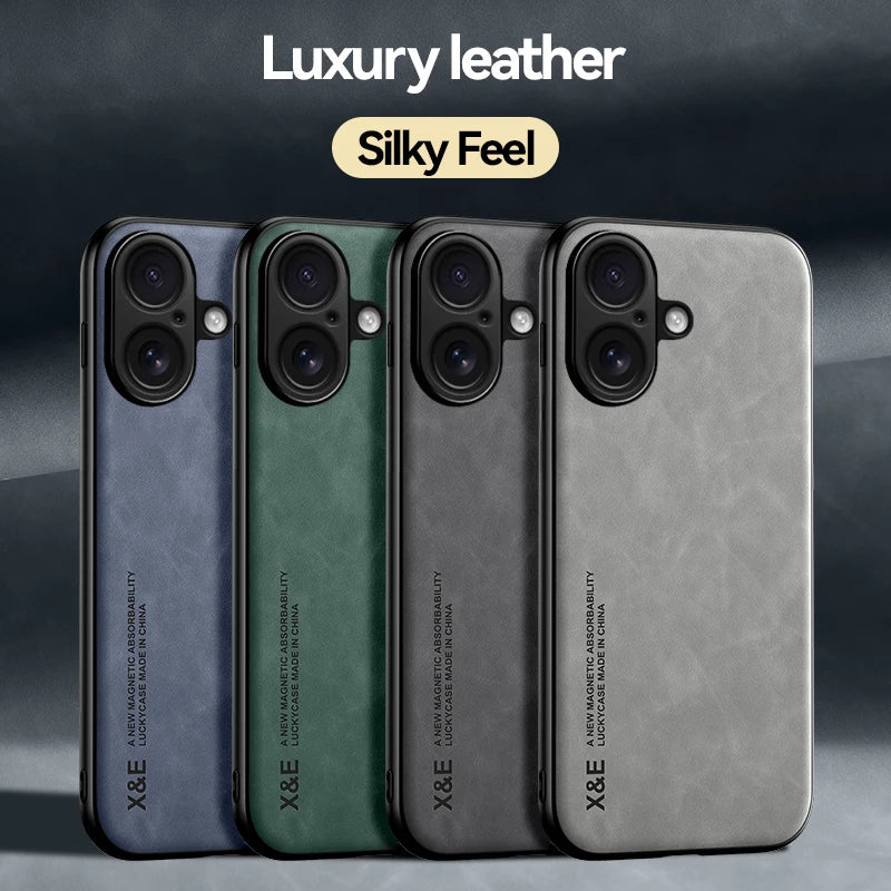 Shockproof Case for iPhone 17 Pro Max 17 Air Protective Cover Magnetic Car Holder Phone Coque Fundas For iPhone 16 Pro 16E