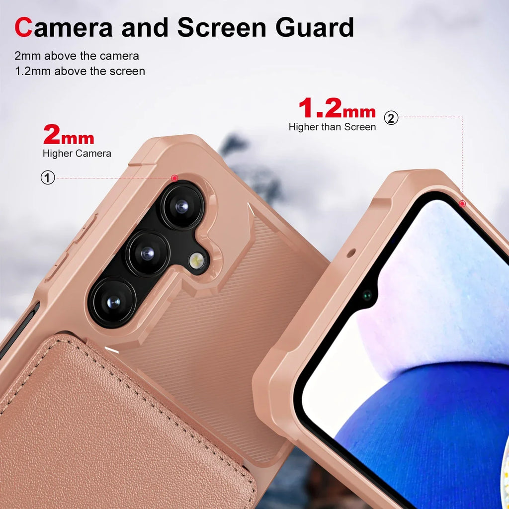 For Samsung S26 S25 S24 S23 S22 Ultra Plus FE A57 A37 A17 A56 A36 A16 A55 A35 A15 Wallet Case with Card Holder Slot Phone Cover
