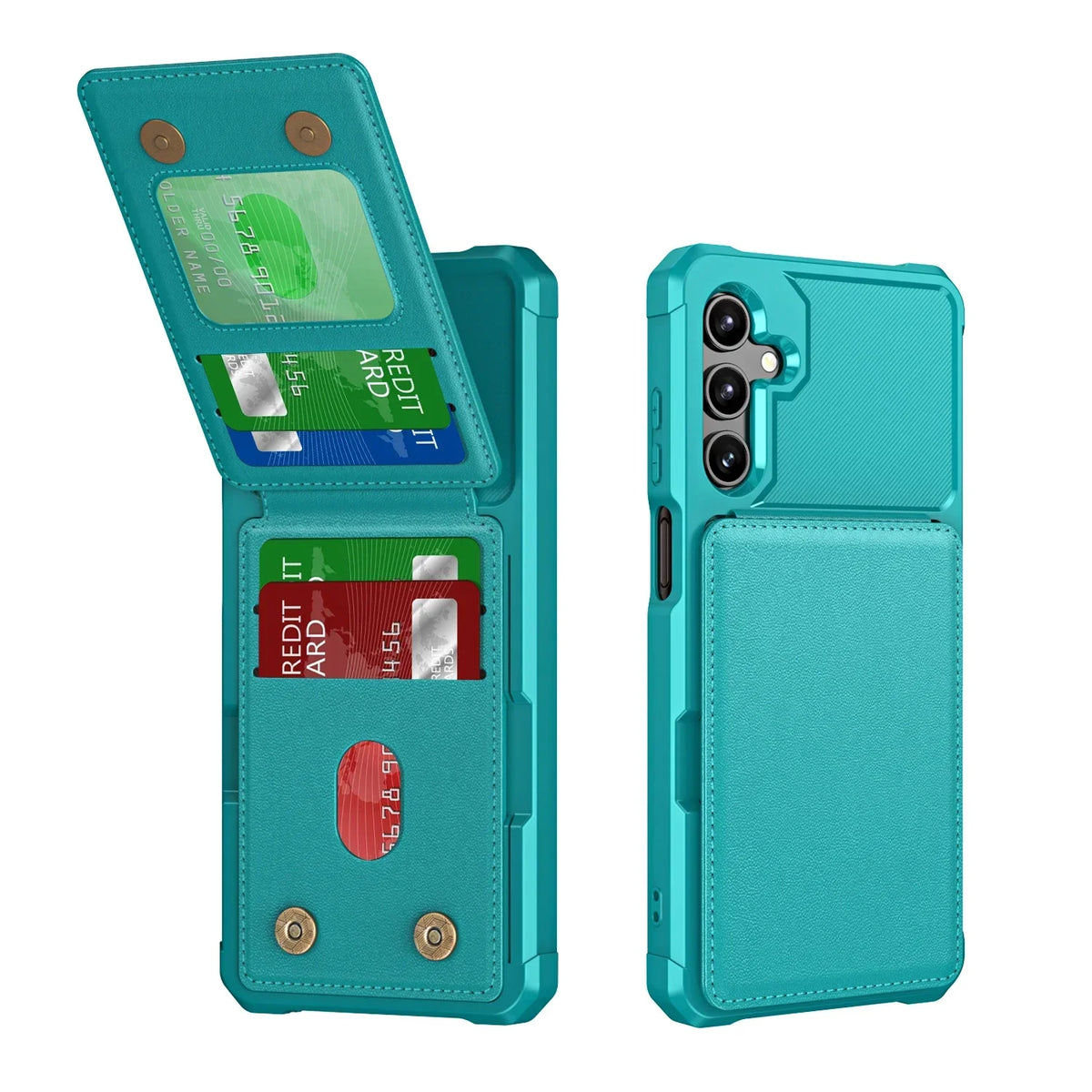 For Samsung S26 S25 S24 S23 S22 Ultra Plus FE A57 A37 A17 A56 A36 A16 A55 A35 A15 Wallet Case with Card Holder Slot Phone Cover