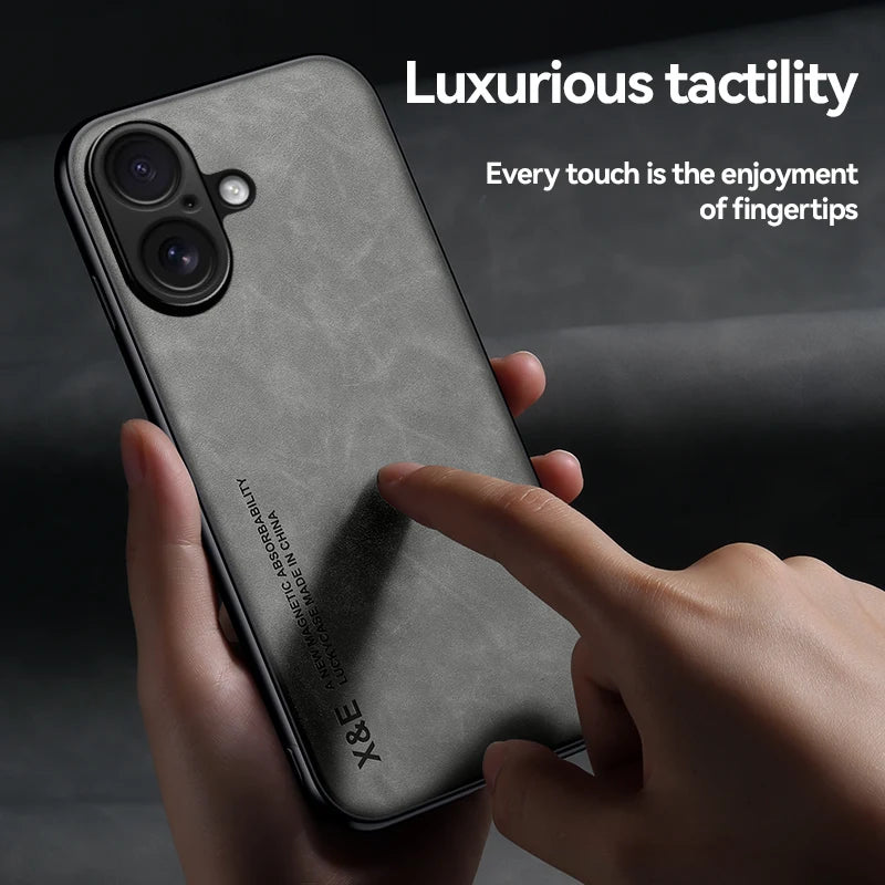 Shockproof Case for iPhone 17 Pro Max 17 Air Protective Cover Magnetic Car Holder Phone Coque Fundas For iPhone 16 Pro 16E