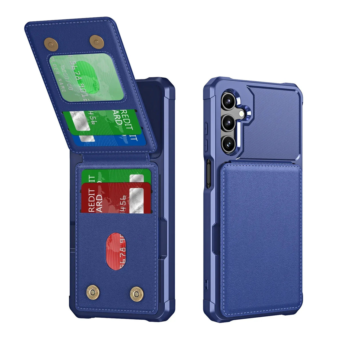 For Samsung S26 S25 S24 S23 S22 Ultra Plus FE A57 A37 A17 A56 A36 A16 A55 A35 A15 Wallet Case with Card Holder Slot Phone Cover