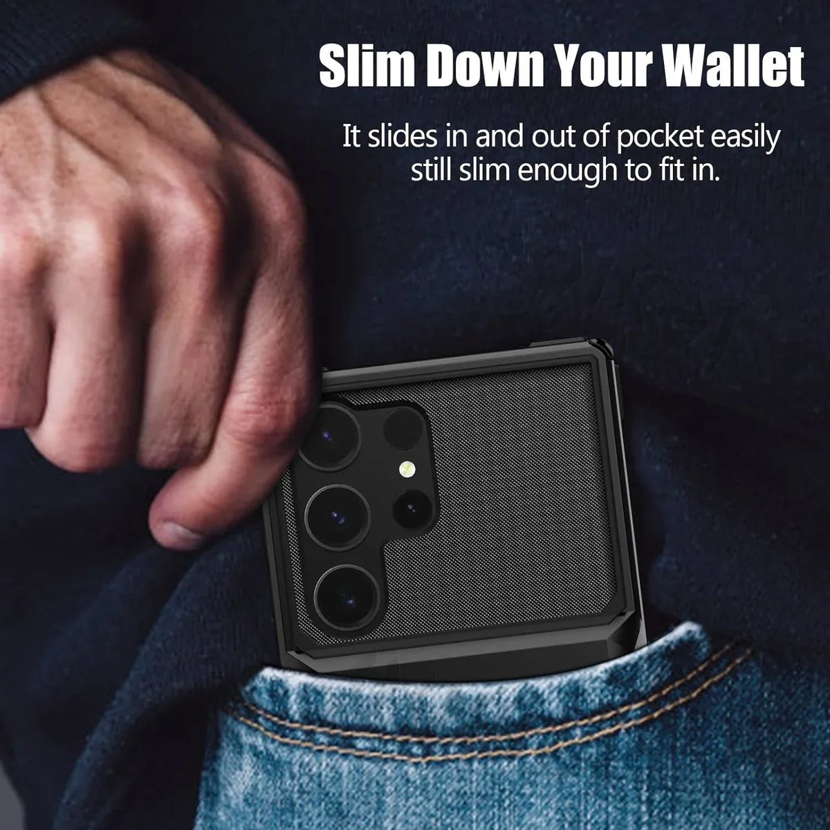 For Samsung Galaxy S26 Ultra S25 S24 S23 S25 FE A17 A56 A37 Card Holder Case Heavy Duty Wallet Hidden Flip Slot Protective Cover